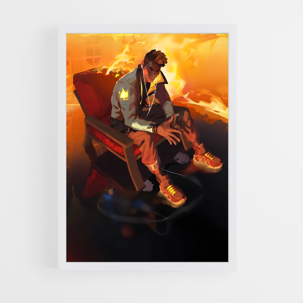 Poster Phoenix au Coeur des Flammes – affiche Valorant (vue 3)